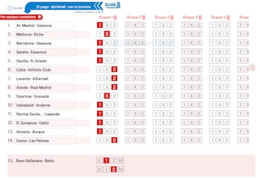 Pronóstico de la Quiniela de fútbol jornada 28 - 13/12/25