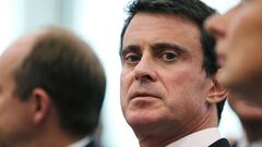 French Prime Minister Manuel Valls takes part in the inauguration of the new palace of justice on June 13, 2016 in Caen, northwestern France.  / AFP PHOTO / CHARLY TRIBALLEAU