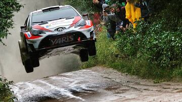 Un coche de Toyota en el Rally de Polonia