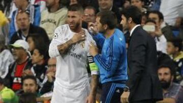 Ramos se resiente de la lesi&oacute;n en el hombro en el partido ante el Shakhtar