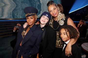 Janelle Mone, Billie Eilish, Alicia Keys y Genesis Ali Dean durante la gala de los Premios Grammys 2025 celebrados en Los ?ngeles.