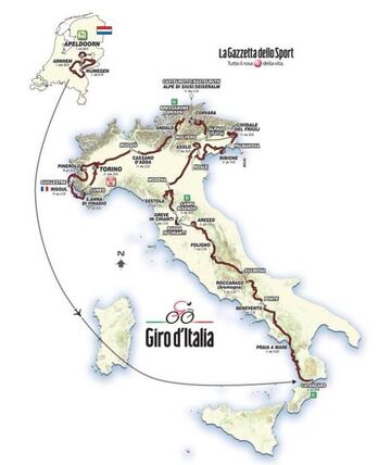 Etapas del Giro de Italia 2016