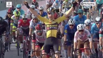 El sprint demoledor de Van Aert para vencer a Fernando Gaviria