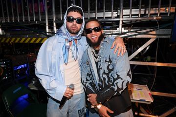 Justin Quiles y El Alfa durante la celebración de los Latin Billboard Awards.