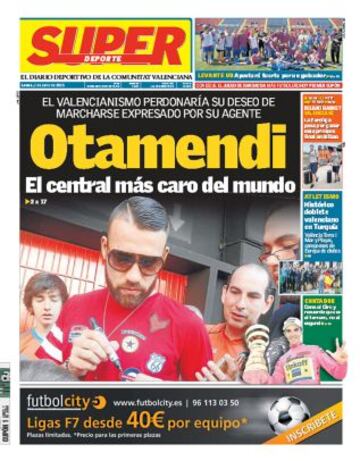 Portadas de la prensa deportiva