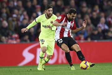 Mikel Balenziaga y Leo Messi.