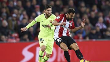 Mikel Balenziaga y Leo Messi.