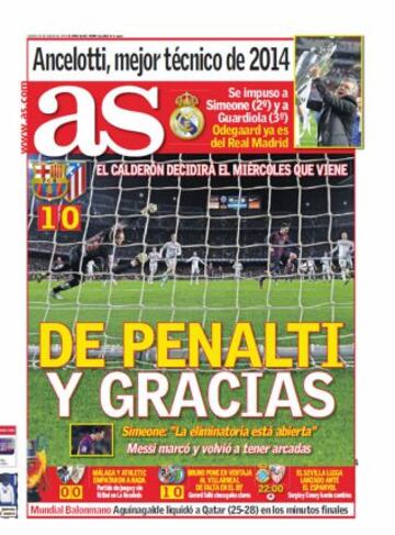 Las portadas de AS de enero