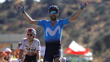 Resumen de la segunda etapa de la Vuelta: Valverde, ganador