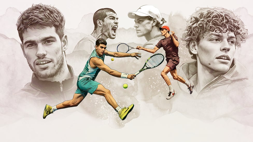 Alcaraz y Sinner, al ataque