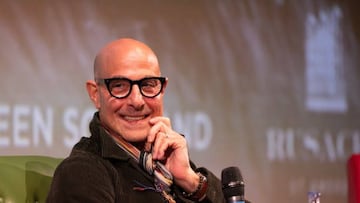 ST ANDREWS, SCOTLAND - APRIL 15: Stanley Tucci attends the screening of "Big Night" during the Sands: International Film Festival of St Andrews at The Byre Theatre on April 15, 2023 in St Andrews, Scotland. (Photo by Robert Perry/Getty Images)