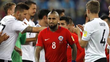 Arturo Vidal fue una de las figuras chilenas en la Copa Confederaciones. 