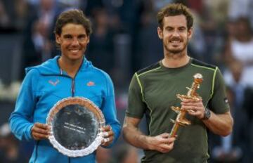 Rafa Nadal y Andy Murray, el vencedor del torneo.