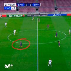 Está volando en las redes: Messi, en el 92:40, con el partido ardiendo