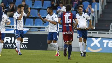 Gol de Aitor Sanz en el Tenerife vs Huesca