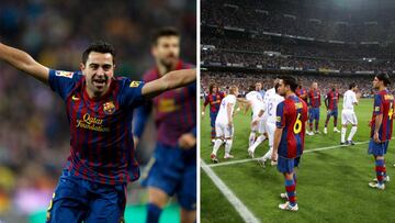 Xavi y una historia de luces y sombras en el Bernabéu