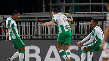 Luego de la victoria por Copa Libertadores, Atlético Nacional visita a Deportivo Cali por la cuarta fecha de la Liga BetPlay. EFE/ Luis Eduardo Noriega A.
