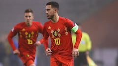 Roberto Martínez salutes Hazard ahead of 100th Belgium cap
