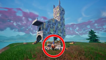 fortnite origenes gnomo estatua llama