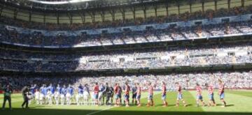 Gran ambiente en el Bernabéu. 