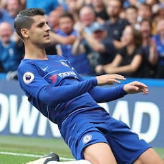 Morata celebró su gol con una romántica dedicatoria para Alice Campello