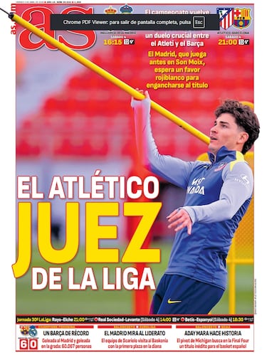 Las portadas de AS de abril