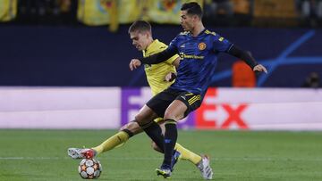 23/11/21 PARTIDO CHAMPIONS LEAGUE
FASE DE GRUPOS GRUPO F ESTADIO LA CERAMICA
VILLARREAL CF - MANCHESTER UNITED
JUAN FOYTH CRISTIANO RONALDO