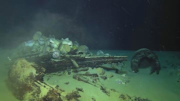 Barco hundido en Francia