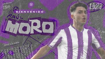 Ra¨²l Moro, nuevo jugador del Real Valladolid.