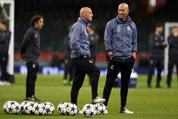 Zinedine Zidane y David Bettoni.