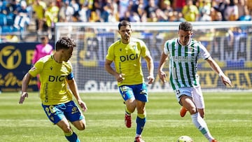 Bri, en el partido ante el Cádiz