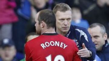 David Moyes y Wayne Rooney