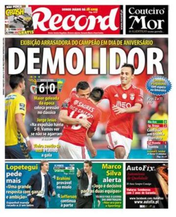 Portadas de la prensa deportiva