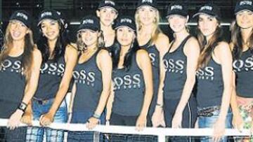 <b>PREPARADAS. </b>Modelos de entre 19 y 29 años, deportistas y guapas, volverán a dar una imagen diferente del Torneo de Madrid a todo el mundo en su labor de recogepelotas.