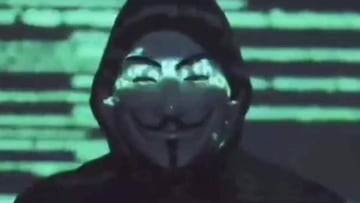 Captura del v&iacute;deo de Anonymous publicado en Facebook sobre la muerte de George Floyd. Mayo 2020.