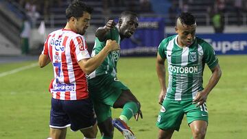 Nacional ante Junior por la Liga Águila