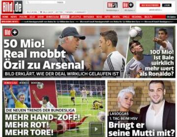 Portadas de la prensa extranjera