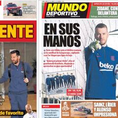 Neto y Messi, los protagonistas del día en la prensa catalana