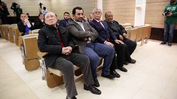 Abdullah Al Thani, en la sala de prensa de La Rosaleda.