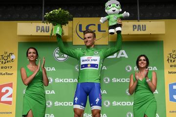 Kittel celebra su maillot verde.