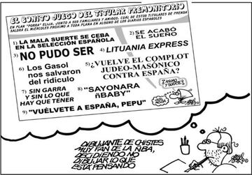 Las mejores viñetas deportivas de Forges