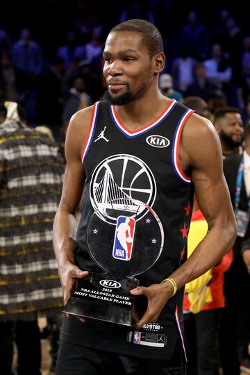 El premio de Mejor Jugador (por segunda vez: lo había ganado en 2012) fue para Kevin Durant, que anotó 31 puntos.