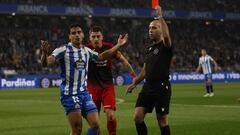 Partido Deportivo de La Coruña - Fuenlabrada.  roja davo