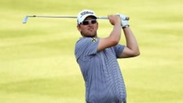 El austriaco Bernd Wiesberger durante su actuaci&oacute;n en Dubai. 