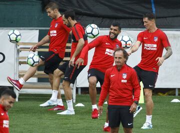 El Atlético vuelve al trabajo en su primer entrenamiento de pretemporada