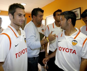 Óscar Fernández junto a un jovencísimo Jaume Costa.