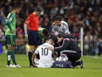 En el minuto 53 fue sustituido por lesión.