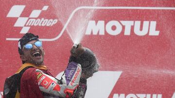 Jorge Martín en el podio de Motegi.