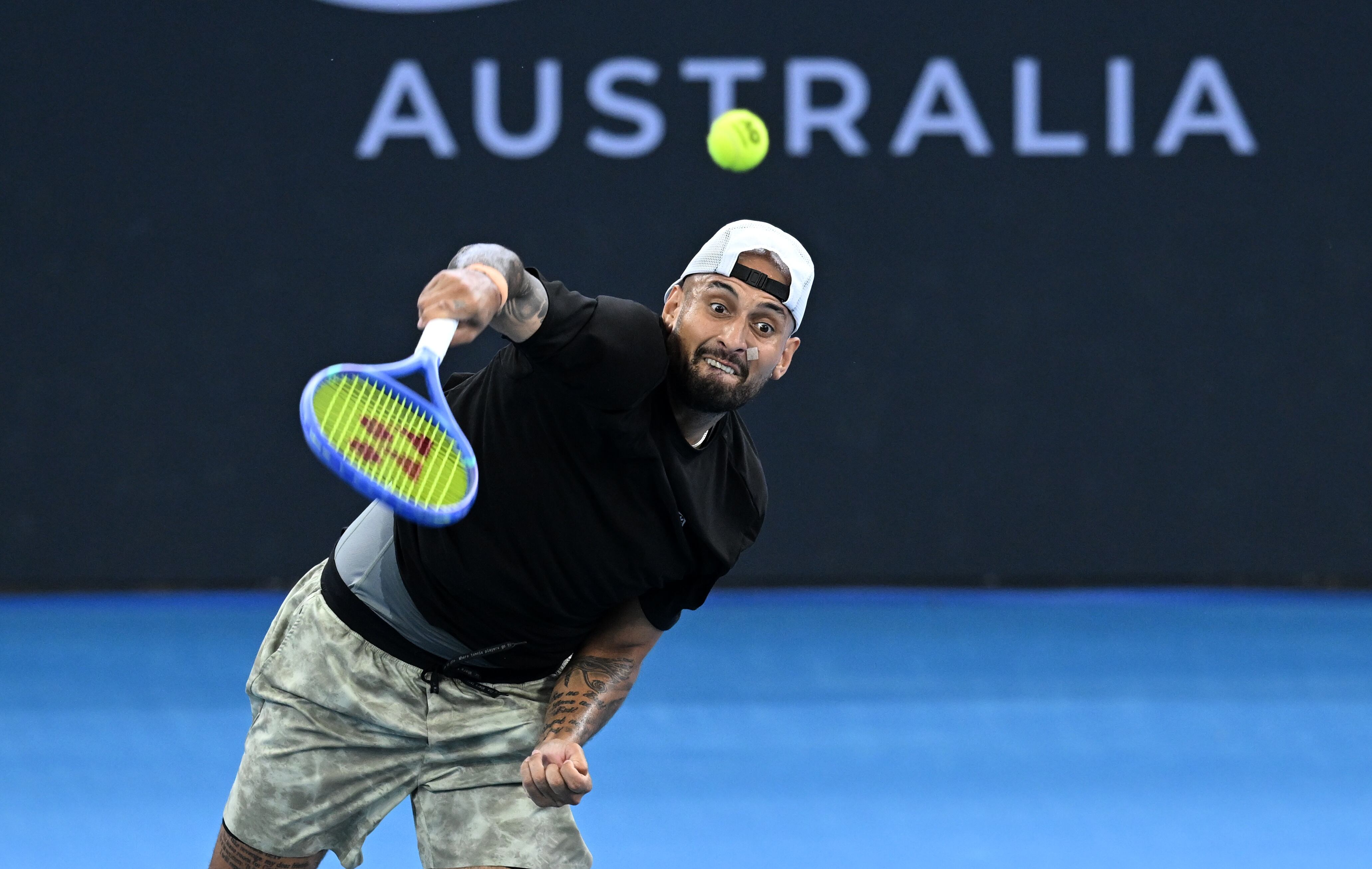 Nick Kyrgios, durante su partido en Brisbane. 