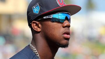 Ronald Acuña conecta su primer home run con los Braves